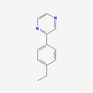 Structure - 2-(4-Ethylphenyl)pyrazine