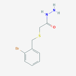 Structure - 2-((2-Bromobenzyl)thio)acetohydrazide