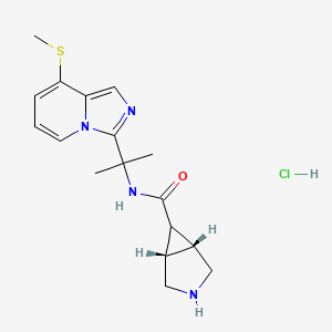 Structure - rel-(1R,5S,6r)-N-(2-(8-(Methylthio)imidazo[1,5-a]pyridin-3-yl)propan-2-yl)-3-azabicyclo[3.1.0]hexane-6-carboxamide hydrochloride