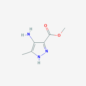 Structure - Methyl 4-amino-3-methyl-1H-pyrazole-5-carboxylate, 4-Amino-5-methyl-2H-pyrazole-3-carboxylic acid methyl ester