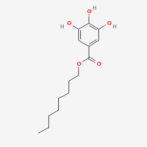 Structure - n-Octyl Gallate, >98.0%(T)