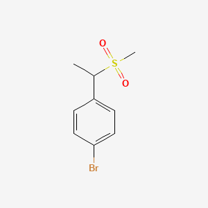 Structure - 1-Bromo-4-(1-methanesulfonylethyl)benzene