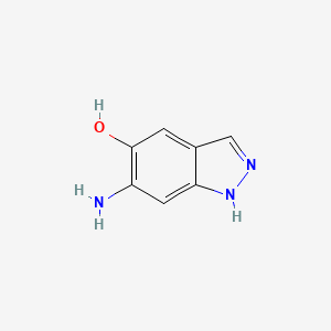 Structure - 6-Amino-1H-indazol-5-ol, 1H-Indazol-5-ol, 6-amino- (9CI)