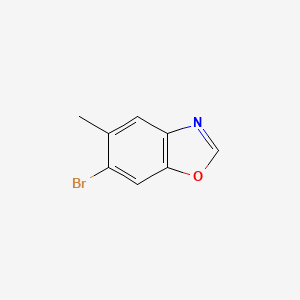 Structure - 6-Bromo-5-methylbenzo[d]oxazole