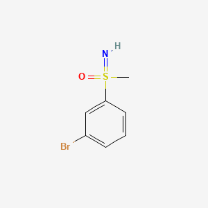 Structure - (3-Bromophenyl)(imino)(methyl)-lambda6-sulfanone, 1-bromo-3-(S-methylsulfonimidoyl)benzene