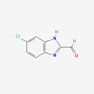 Structure - 5-Chloro-1H-benzo[d]imidazole-2-carbaldehyde, 6-Chloro-1H-benzoimidazole-2-carbaldehyde