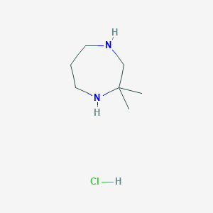 Structure - 2,2-Dimethyl-1,4-diazepane hydrochloride