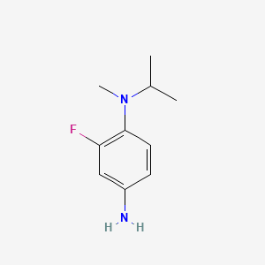 Structure - 2-Fluoro-1-n-methyl-1-n-(propan-2-yl)benzene-1,4-diamine