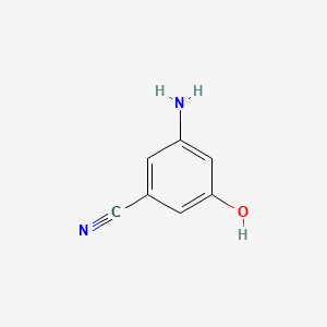 Structure - 3-Amino-5-hydroxybenzonitrile