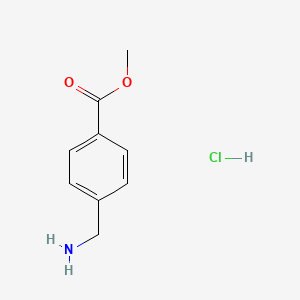 Structure - Methyl 4-(Aminomethyl)benzoate Hydrochloride, >98.0%(HPLC)(N)