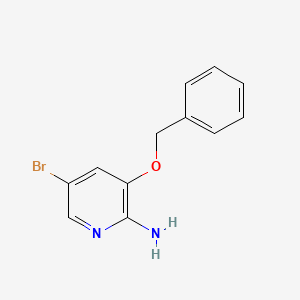 Structure - 3-(Benzyloxy)-5-bromopyridin-2-amine, 5-bromo-3-phenylmethoxypyridin-2-amine
