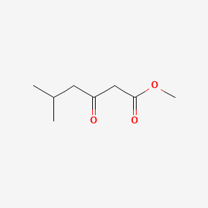 Structure - 5-Methyl-3-oxohexanoic acid methyl ester, Methyl 5-methyl-3-oxohexanoate