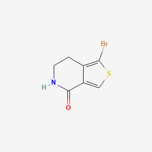Structure - 1-Bromo-6,7-dihydrothieno[3,4-c]pyridin-4(5h)-one