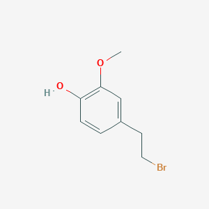 Structure - 4-(2-Bromoethyl)-2-methoxyphenol