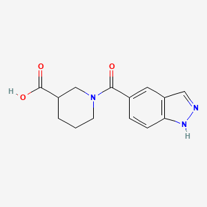Structure - 1-(1h-Indazole-5-carbonyl)piperidine-3-carboxylic acid