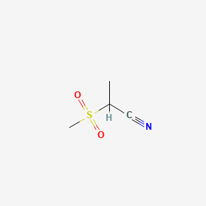 Structure - 2-Methanesulfonylpropanenitrile, 2-Methanesulfonyl-propionitrile