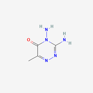 Structure - 3,4-Diamino-6-methyl-4,5-dihydro-1,2,4-triazin-5-one, 3,4-diamino-6-methyl-1,2,4-triazin-5(4H)-one