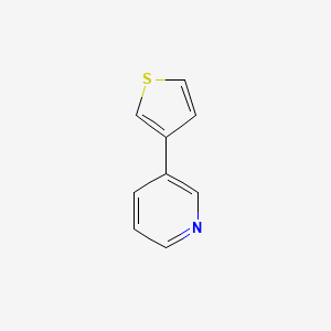 Structure - 3-(Thiophen-3-yl)pyridine
