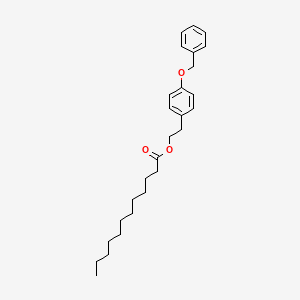 Structure - 4-(Benzyloxy)phenethyl dodecanoate