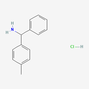 Structure - Phenyl(p-tolyl)methanamine hydrochloride, (4-Methylphenyl)(phenyl)methanamine hydrochloride
