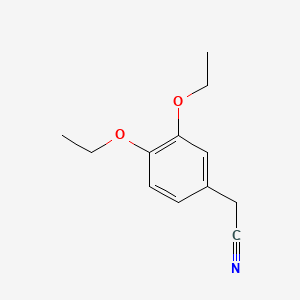 Structure - 2-(3,4-Diethoxyphenyl)acetonitrile, Benzeneacetonitrile, 3,4-diethoxy-