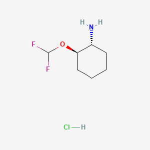 Structure - (1R,2R)-2-(Difluoromethoxy)cyclohexan-1-amine hydrochloride