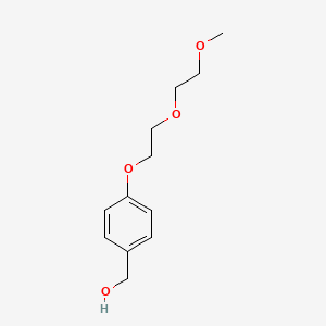 Structure - {4-[2-(2-methoxyethoxy)ethoxy]phenyl}methanol