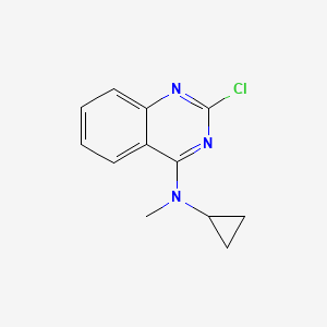 Structure - 2-Chloro-n-cyclopropyl-n-methylquinazolin-4-amine