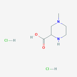 Structure - 4-Methyl-piperazine-2-carboxylic acid diHCl, 4-Methylpiperazine-2-carboxylic acid dihydrochloride