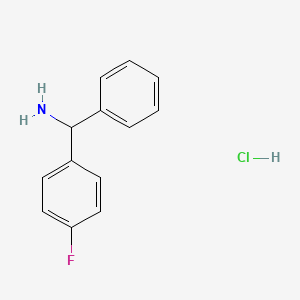 Structure - (4-Fluorophenyl)(phenyl)methanamine hydrochloride