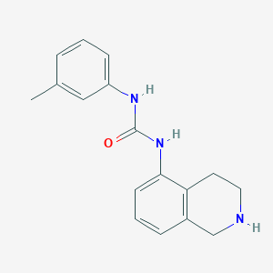 Structure - 3-(3-Methylphenyl)-1-(1,2,3,4-tetrahydroisoquinolin-5-yl)urea