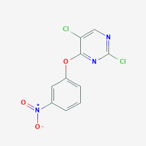 Structure - 2,5-Dichloro-4-(3-nitrophenoxy)pyrimidine, Methanone,(2,5-dichlorophenyl)[4-(1H-pyrrol-1-yl)phenyl]
