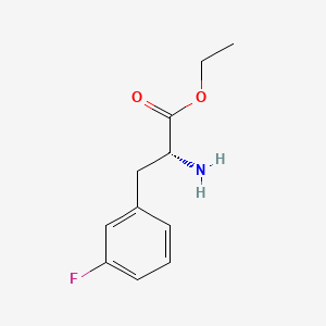 Structure - Ethyl (R)-2-amino-3-(3-fluorophenyl)propanoate