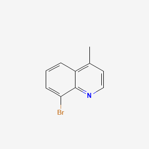 Structure - 8-Bromo-4-methylquinoline, 8-Bromo-4-methylquinolin