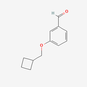 Structure - 3-(Cyclobutylmethoxy)benzaldehyde, 3-Cyclobutylmethoxy-benzaldehyde
