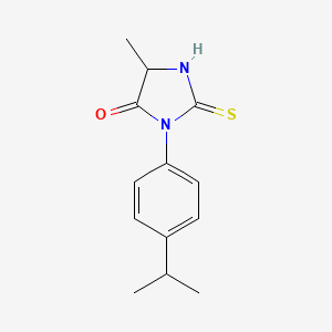 Structure - 4-Methyl-1-[4-(propan-2-yl)phenyl]-2-sulfanyl-4,5-dihydro-1h-imidazol-5-one