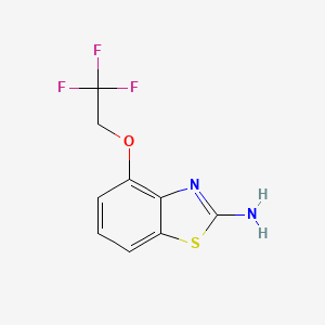 Structure - 4-(2,2,2-Trifluoroethoxy)-1,3-benzothiazol-2-amine