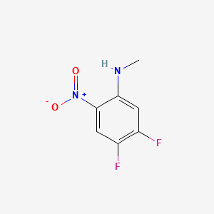 Structure - 4,5-Difluoro-N-methyl-2-nitroaniline