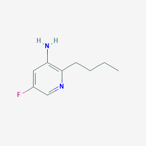 Structure - 2-Butyl-5-fluoropyridin-3-amine