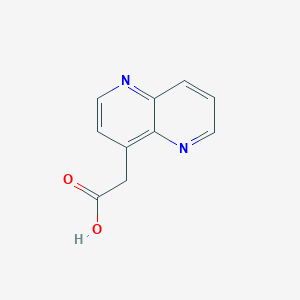 Structure - 2-(1,5-Naphthyridin-4-yl)acetic acid