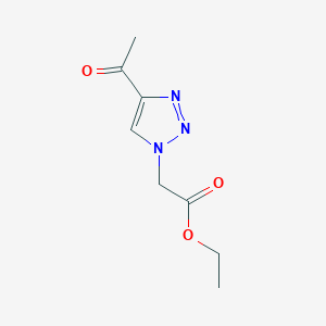Structure - Ethyl 2-(4-acetyl-1H-1,2,3-triazol-1-yl)acetate
