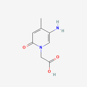 Structure - 2-(5-Amino-4-methyl-2-oxopyridin-1(2h)-yl)acetic acid