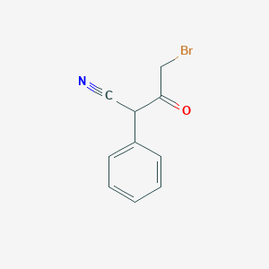 Structure - 4-Bromo-3-oxo-2-phenylbutanenitrile