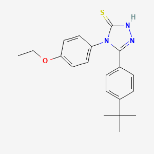 Structure - 5-(4-Tert-butylphenyl)-4-(4-ethoxyphenyl)-4h-1,2,4-triazole-3-thiol