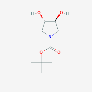Structure - (3R,4R)-Tert-butyl 3,4-dihydroxypyrrolidine-1-carboxylate, rel-(3R,4R)-tert-Butyl 3,4-dihydroxypyrrolidine-1-carboxylate