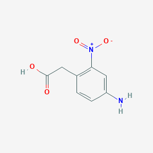 Structure - 2-(4-Amino-2-nitrophenyl)acetic acid