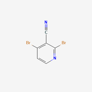 Structure - 2,4-Dibromonicotinonitrile, 3-Pyridinecarbonitrile, 2,4-dibroMo-