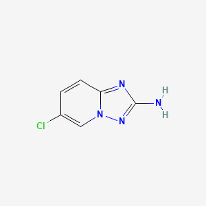 Structure - 6-Chloro-[1,2,4]triazolo[1,5-a]pyridin-2-amine, 6-chloro[1,2,4]triazolo[1,5-a]pyridin-2-amine