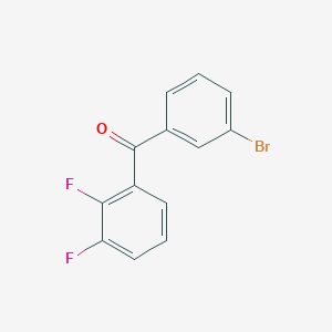 Structure - (3-Bromophenyl)(2,3-difluorophenyl)methanone