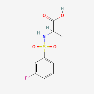 Structure - ((3-Fluorophenyl)sulfonyl)-L-alanine